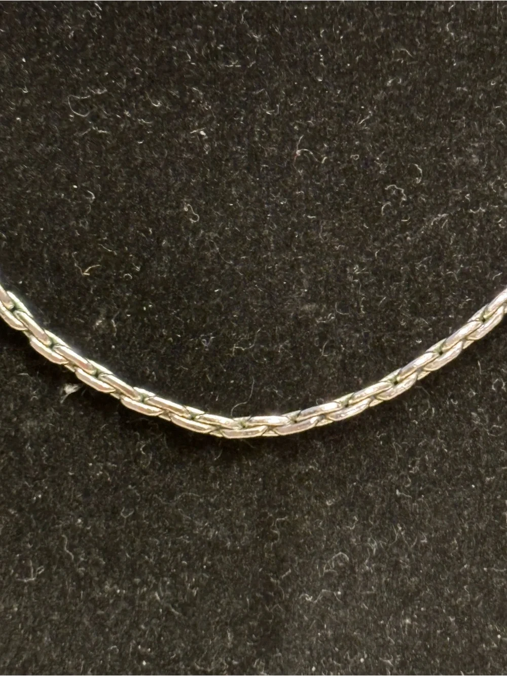 Vintage Monet Silver-Tone Chain Choker/  Necklace 15”
